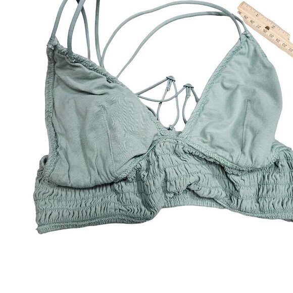 Victorias Secret Pink Smocked Triangle Bralette With Strappy Back Light Support - Picture 10 of 12